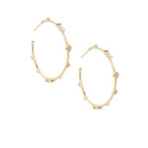 Gold Kendra Scott Rhoan Hoop Earrings